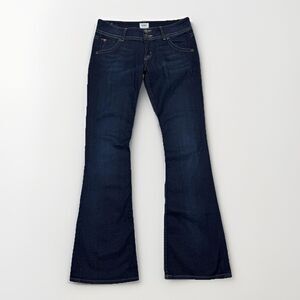 Hudson Beth Baby Bootcut Low-Rise Double-button Dark-washed Boot Cut Jeans Sz 28